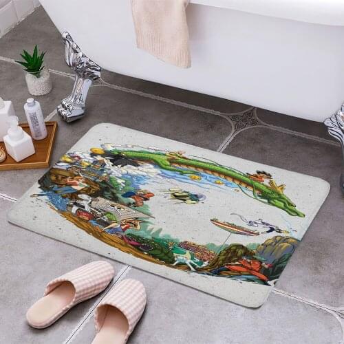 Best Anime Manga Heroes 3D Print Doormats Rectangle Non-Slip DoorMat Bedroom Kitchen Entrance Print Door rugs Dropshipping