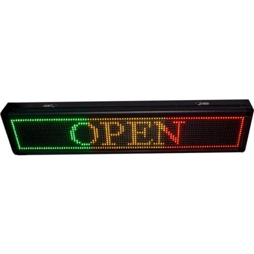 RED Green Blue USB Programmable Scrolling front waterproof LED Signage Message Board Display LED display Signs Open LED Sign