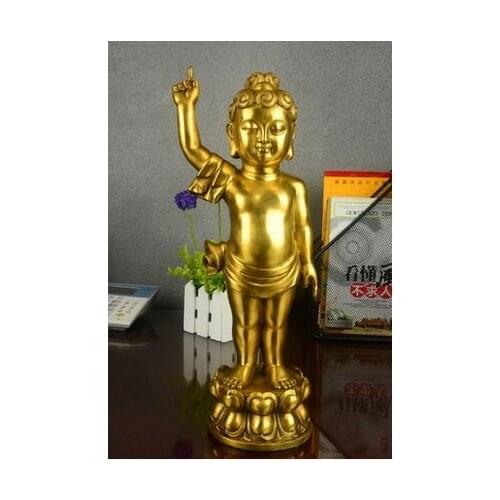 Bless Ge hot genuine opening large copper seckill Prince Shakya Muni Buddha Feng Shui lucky town house decoration