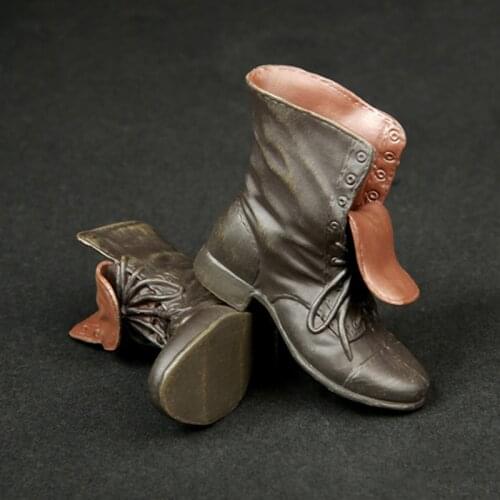 1/6 scale ankle boots short man shoes models full inside for 12 inches action figures bodies accessory black/brown