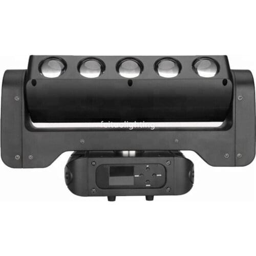 New Arrival DMX Lyre Led Beam Bar Moving Head Light 5x40w RGBW 4IN1 360° Infinity Rotation Beam Moving Head Led DJ Stage Light
