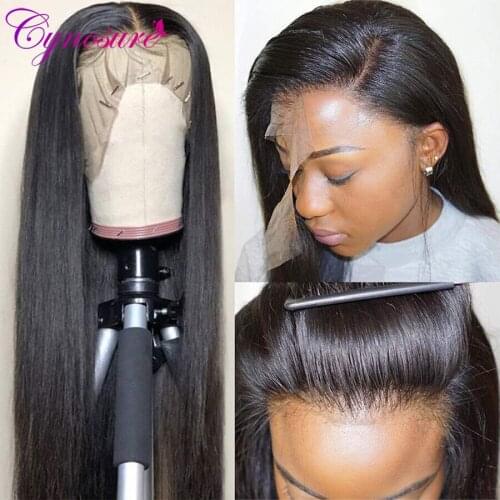 Cynosure 360 Lace Frontal Wig Pre Plucked with Baby Hair For Black Women Remy Brazilian Straight Lace Front Human Hair Wigs