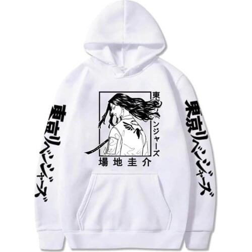 Harajuku Anime Pullover Tokyo Revengers Print Men/Women Hoodies Long Sleeve Keisuke Baji Sweatshirts Tops Male