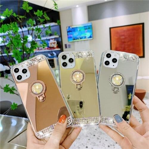 DIY Silicone Mirror Cartoon Phone Case For iPhone 13 11 12 Pro Max Mini Case On iphone XR XS X 7 8 Plus SE 2020 Back Cover