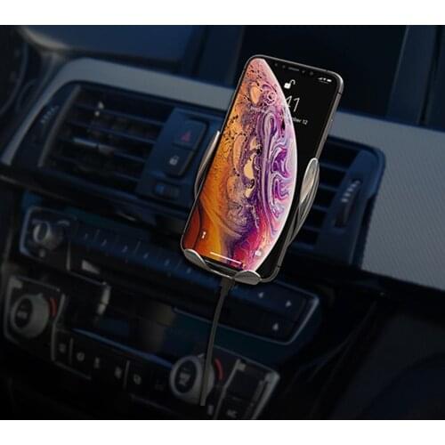 Universal Wireless Charger Car Touch Sensing Automatic Retractable Clip Fast Charging For Mobile Phone Fast Charging