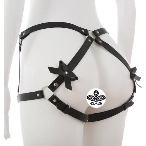 Leather Harness Garter Belt Stocking Suspenders Body Bondage Lingerie Women Bdsm Leg Harness Belts Erotic Garter Belt Female