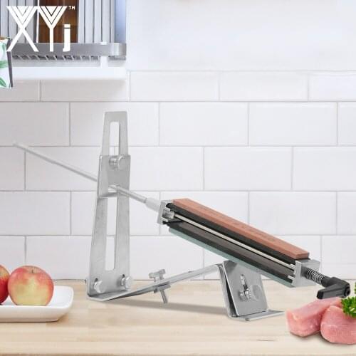 XYj Brand Knife Sharpener Professional All Iron Steel Kitchen Sharpening System Tools Fix-angle With 4 Pieces Stones Whetstone