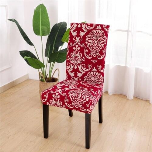 1PCS Spandex Elastic Chair Covers Print Dining Chair Slipcover Modern Removable Anti-dirty Kitchen Seat Case Stretch Chair Cover
