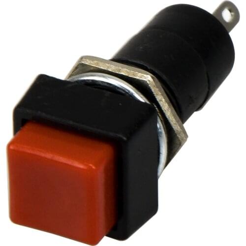 10pcs / lot PBS-12B 12mm reset (ON) - OFF square push button switch SPST pushbutton