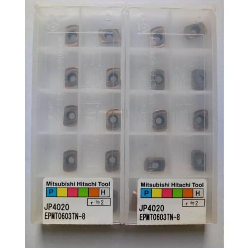 100PCS HITACHI Carbide Insert EPMT0603TN-8 JP4020 Face Mill Lathe Milling CNC lathe tool insert