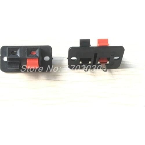 100 pcs WP Push Type Speaker Terminal Board Connector 38mmx19mm 2pin WP2-4