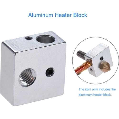 New arrival 2/4/10Pcs 3D printer parts heating block MK7 MK8 dedicated print head heated Aluminum block MK8 Extruder