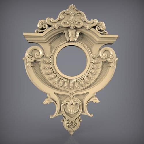 3d STL Model Relief for CNC Router 3D Printer Artcam Aspire Clock Decor Frame _28