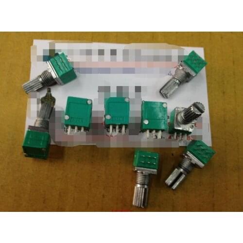 5pcs Special audio amplifier high precision 10% double potentiometer RK097G A10K A20K A50K A100K handle length 15MM flower axis