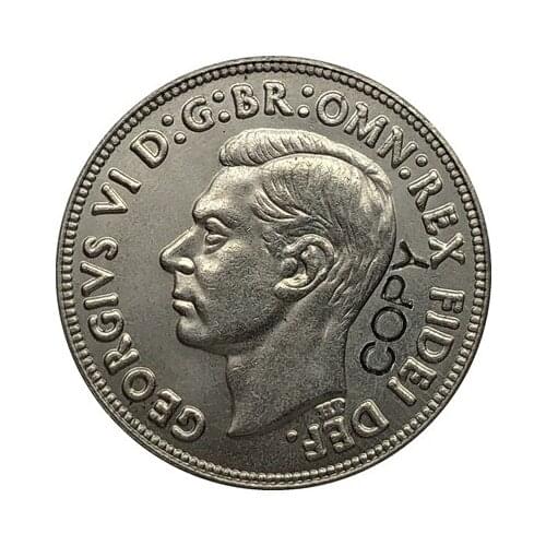 Australia 1951 2 Shillings copy coin Copper-nickel 28MM