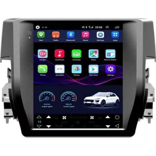 Applicable To Honda Civic 2016 Intelligent Android Navigation Vehicle GPS Large Screen Vertical Screen Navigator