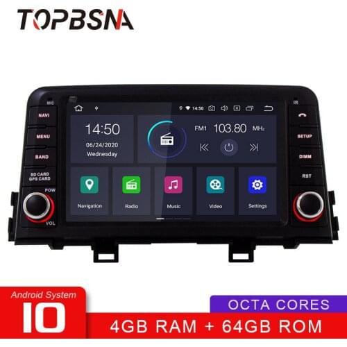 TOPBSNA Android 10 Car DVD Multimedia Player for KIA Picanto morning 2017 2018 2019 GPS navigation 2 din Car Radio stereo Audio