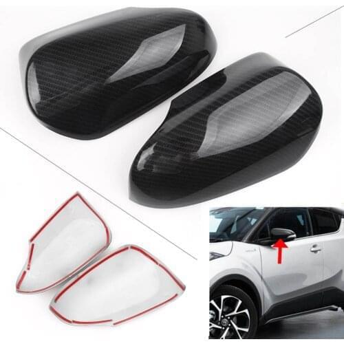 Car Auto Styling Rear View Side Mirror Covers Protector Decoration for Toyota CHR C-HR 2016 2017 2018 ABS Plastic