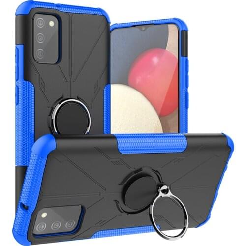 For Samsung Galaxy A02S Case Galaxy A12 A52 A72 5G Cover Magnet Ring Holder Stand Heavy Duty Armor Shockproof Bumper Phone Case