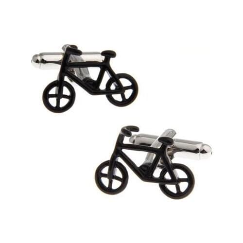 Black Bike Bicycle Cufflink Cuff Link 15 Pairs Wholesale Free Shipping