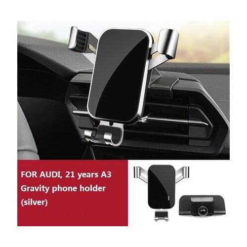 Car Mobile Phone Holder Special Air Vent Mounts Stand GPS Gravity Navigation Bracket For Audi A3 A4 2009-2021 Car Accessories