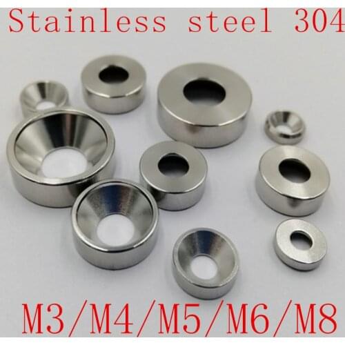 5-10pcs M3 M4 M5 M6 M8 stainless steel countersunk head washer gasket