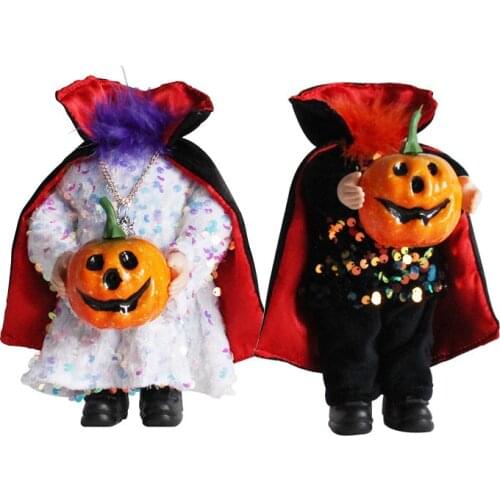 Halloween Headless Pumpkin Doll Ghost Festival Tricky Doll Atmosphere Props Doll Decor Happy Hallween Party Decor For Home 2021