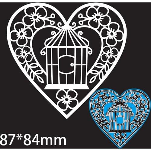 87*84mm HEART HOUSE new Metal Cutting Dies for decoration card DIY Scrapbooking stencil Paper Craft Album template Dies