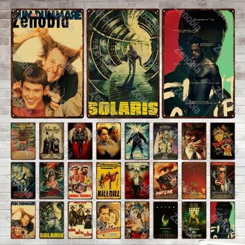 Vintage Movie Metal Poster Metal Sign Tin Sign Decorative Tin Plate Iron Painting Home Decoration Wall Art Stickers for Bar Club