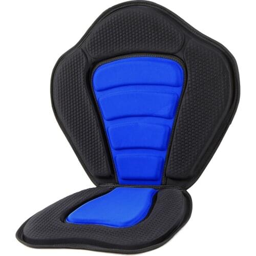 Kayak Soft Seat Cushion Pad Deluxe Padded Kayak Boat Seat Rowing Boat Padded Base High Adjustable Kayak Cushion with Backrest