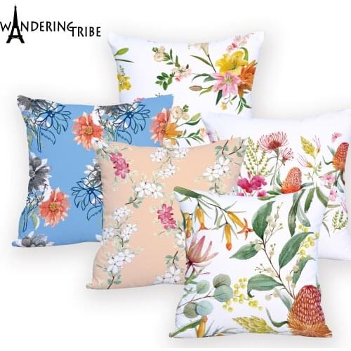 Sunflower Pillow Cover Decorative Living Room Dropship Cushion Cover Plant Flower Pillows Almofadas Decorativa Custom