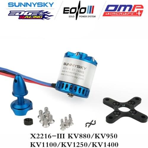Original Sunnysky x2216 III 880kv 950kv 1100kv 1250kv 1400kv Fixed Wing Series for 3D Glider and Delta-wing brushless motor