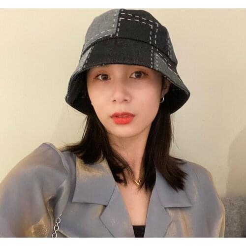 2021 New Ladies Fisherman Hat Big Head Circumference Sunscreen Sunshade Spring and Summer Basin Hats Japanese Face Bucket Cap