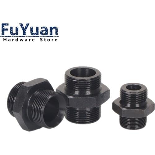 1PCS High Pressure Oil Tubing Joints Carbon Steel Metric Thread M14 M16 M18 M20 Hydraulic Fittings Connector Adapter