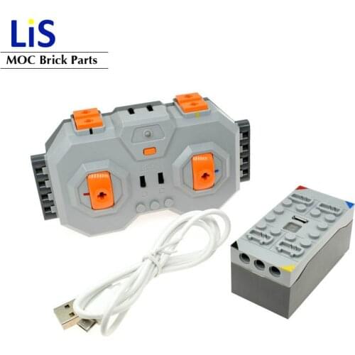 Compatible with LOGOingLY Technic Series Within Lithium Battery 4 Channel 2.4G Remote Control RC USB Charge 8878 Building Blocks