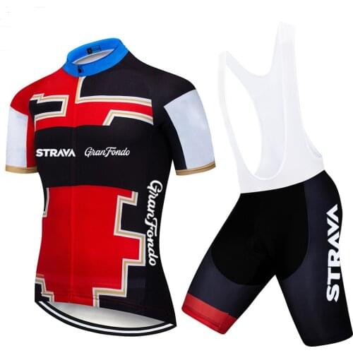 2021 STRAVA Sportswear Cycling Jersey Clothing Bike Pant MTB Ropa Ciclismo Men Summer Team BICYCLING Maillot Culotte Wear