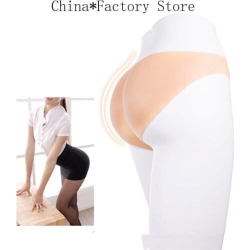 Fashion Pink Full Silicone Padded Buttock Enhancer Body Shaper Sexy Panty 3 Sizes Women Plus Size Pants Shaper
