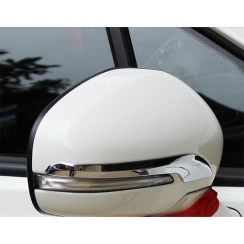 ABAIWAI Car-Styling Rear View Mirror Decoration For 2014-2016 Suzuki SX4 S-Cross ABS Chrome Mirror Cover Trim Side Door Strip