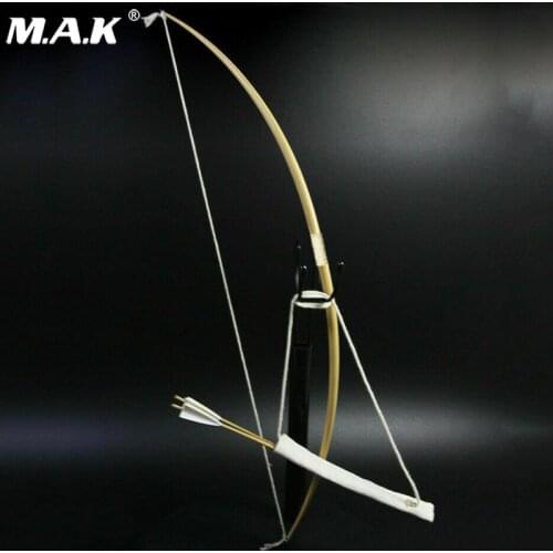 1/6 Scale New Wooden Long Bow Arrows ZY2013B Archery Accessories Figure Model For 12-inch Action Figure Toys