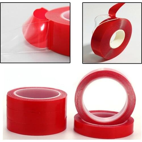 HIFUAR 1Pc Home Wall Hanging Double Sided Adhesive Tape Waterproof High Strength Acrylic Transparent Sticker Fixed Phone Screen