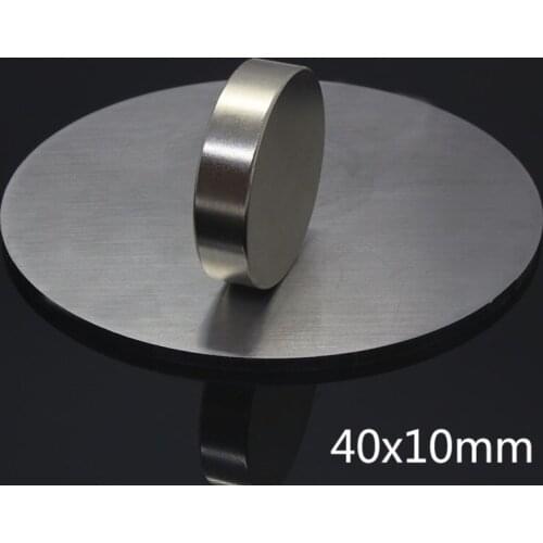 1pcs Super Strong Magnets Neodymium Disc 40mm x10mm Magnetic Sheets Round NdFeB Neodymium Magnets 40*10 N35 Rare Earth