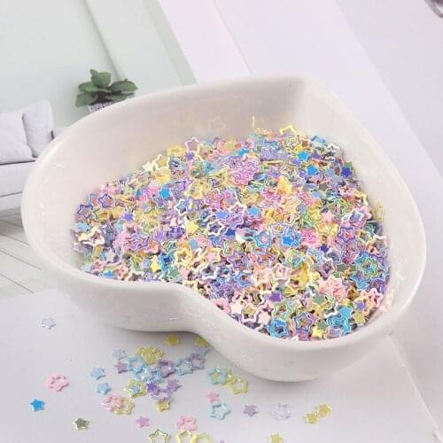 10g /Pack 4mm Hollow Plum Shape Sequins Mix Macaroon Hollow Heart Star Nails Paillettes Glitters Craft Wedding DIY Lentejuelas