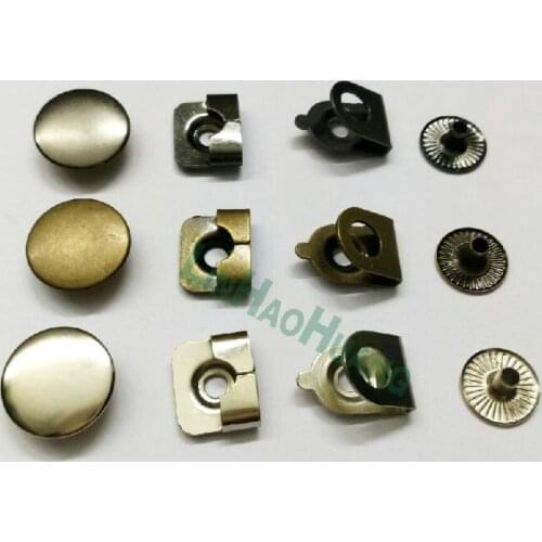 100sets/lot 15mm 4-part metal brass trousers pants skirts hooks for lady/women silver nickle,black, bronze free shipping