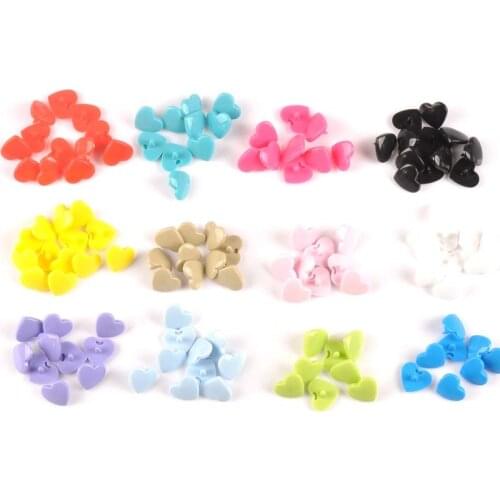 20 Sets KAM T5 12MM Heart Resin Snaps Button For Baby Clothes Clips Fasteners Quilt Cover Sheet Clothes Sewing Accessories C2174