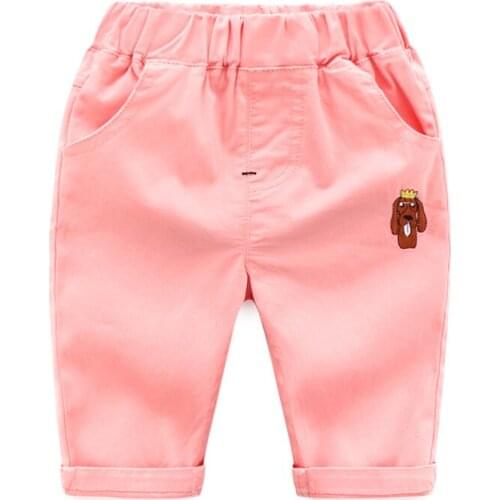 2020 summer kids shorts boys girls Cropped pants clothes toddler Embroidery patte acrivern cute fashion sports Children clothing