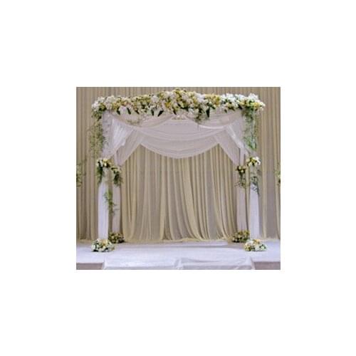 3M*3M*3M Pure White square canopy drape wedding decoration wedding stage decor wedding supply,Including Drape and Stand