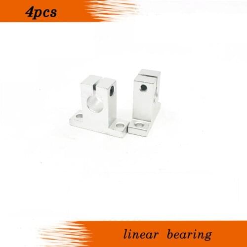 4pcs/lot SK13 SH13A Linear Rail Shaft Support XYZ Table CNC for 3D printer shafts