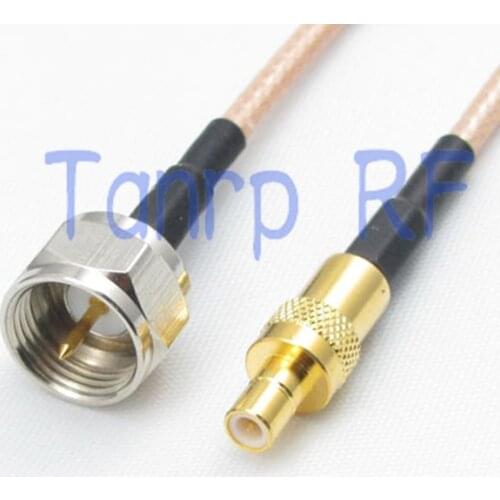 8in F male plug to SMB male plug RF adapter connector 20CM Pigtail coaxial jumper cable RG316 extension cord