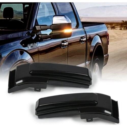 Car Switchback Dynamic Led Flow of Light Side Mirrors Turn Signal Lights for Ford F150 2015-2019 Fl3Z-13B375-Aa