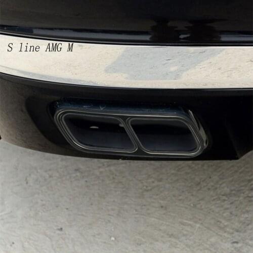 Car Styling For BMW 7 Series F01 F02 Exterior Accessories Auto Tail Throat Exhaust Pipe Decoration Cover Sticker and decals Trim